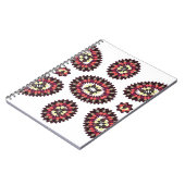 Carnet Motif de fleurs Mandala (Côté gauche)