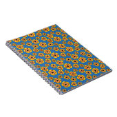 Carnet Motif de fleurs orange jaune (Côté Droit)