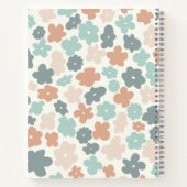 Carnet Motif de fleurs pastel retro Boho (Dos)