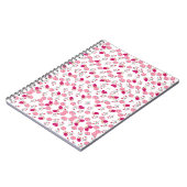 Carnet Motif de fleurs roses (Côté gauche)