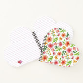 Carnet Motif de fleurs roses à l'aquarelle (Intérieur)