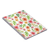 Carnet Motif de fleurs roses à l'aquarelle (Côté Droit)