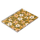 Carnet motif de fleurs traditionnel transparent (Côté gauche)