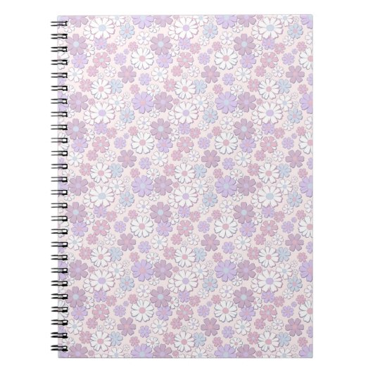 Carnet Motif de fleurs Y2K (Devant)