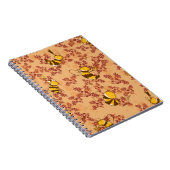 Carnet Motif de fond d'abeille mignon (Côté Droit)