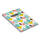 Carnet Motif de forme Abstrait coloré Retro 90's (Côté Droit)