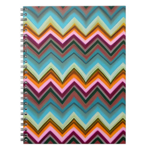 Carnet Motif de forme V coloré