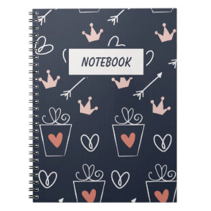Carnet Motif de formes à main mignonne