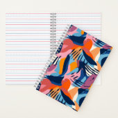 Carnet Motif de formes abstraites modernes et vibrantes (À l'intérieur)