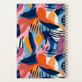Carnet Motif de formes abstraites modernes et vibrantes (Verso)