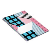 Carnet Motif de formes géométriques transparente. (Côté Droit)