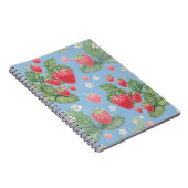 Carnet Motif de fraise aquarelle (Côté Droit)