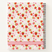 Carnet Motif de fraise de monogramme (Dos)