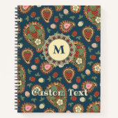 Carnet Motif de fraise Paisley (Devant)