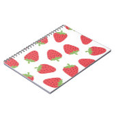 Carnet Motif de fraises (Côté gauche)