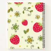 Carnet Motif de fraises (Dos)