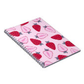 Carnet Motif de fraises (Côté Droit)
