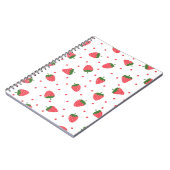 Carnet Motif de fraises (Côté gauche)