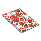 Carnet Motif de fraises (Côté Droit)