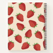Carnet Motif de fraises (Dos)