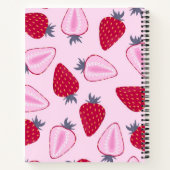 Carnet Motif de fraises (Dos)