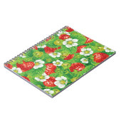 Carnet Motif de fraises (Côté gauche)