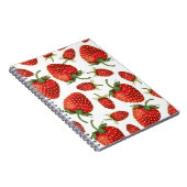 Carnet Motif de fraises (Côté Droit)