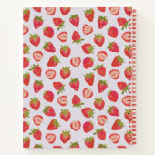 Carnet Motif de fraises d'été (Dos)