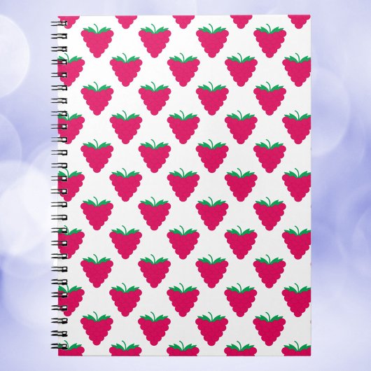Carnet Motif de framboise fruit baie