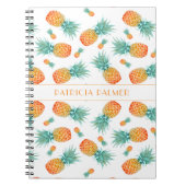 Carnet Motif de fruit d'ananas moderne (Devant)