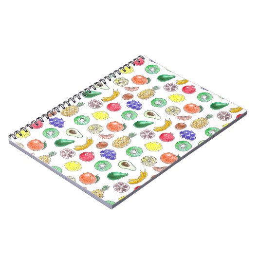 Carnet Motif de fruits (Côté gauche)