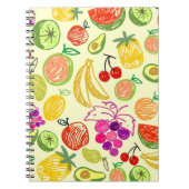 Carnet Motif de fruits (Devant)