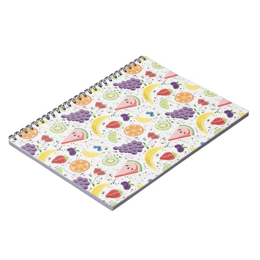 Carnet Motif de fruits (Côté gauche)