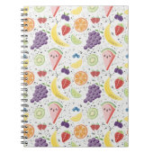 Carnet Motif de fruits (Devant)