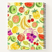 Carnet Motif de fruits (Dos)