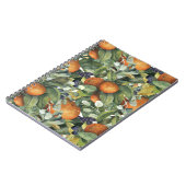 Carnet Motif de fruits à tomber orange (Côté gauche)