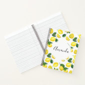 Carnet Motif de fruits aux citrons jaunes (Intérieur)