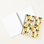 Carnet Motif de fruits d'agrumes avec Feuilles verts (2) (Intérieur)