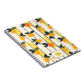 Carnet Motif de fruits d'agrumes avec Feuilles verts (2) (Côté Droit)