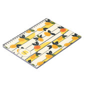 Carnet Motif de fruits d'agrumes avec Feuilles verts (2) (Côté gauche)