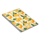 Carnet Motif de fruits d'agrumes avec Feuilles verts (3) (Côté Droit)