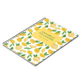 Carnet Motif de fruits d'agrumes de citron d'été (Côté gauche)