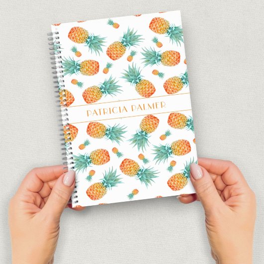 Carnet Motif de fruits d'ananas moderne
