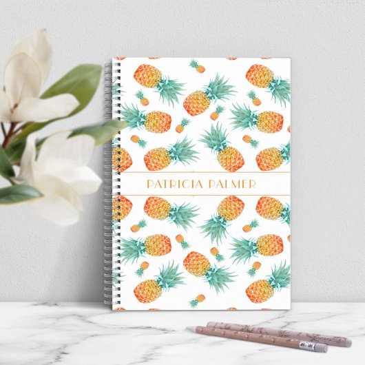 Carnet Motif de fruits d'ananas moderne