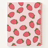 Carnet Motif de fruits de fraise rouge mignon (Dos)