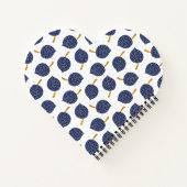 Carnet Motif de fruits de la bombe Abstraite bleue marine (Dos)