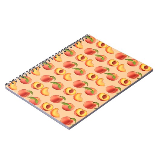 Carnet Motif de fruits de pêche (Côté gauche)