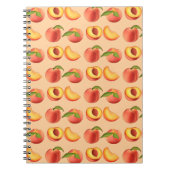 Carnet Motif de fruits de pêche (Devant)