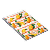 Carnet Motif de fruits Mango avec Feuilles verts (Côté Droit)