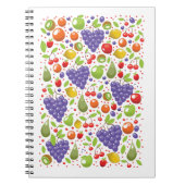 Carnet Motif de fruits mignons (Devant)